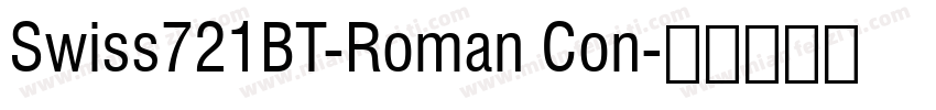 Swiss721BT-Roman Con字体转换